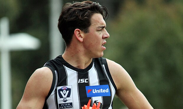 180910_hore620.png Marty Hore was named in the back pocket of the VFL Team of the Year. Photo: Shane Barrie. - Collingwood,Collingwood Magpies,VFL